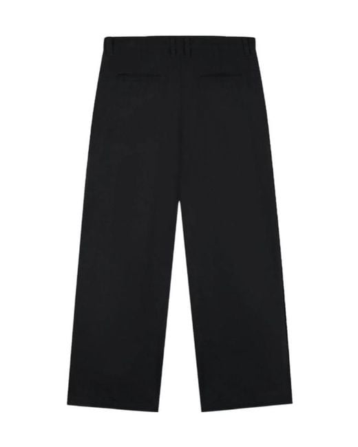 Arte' Black Casual Pants With Belt Loops for men