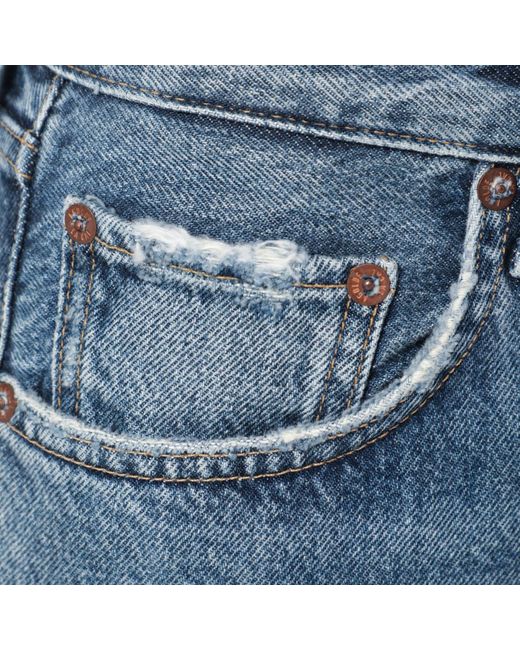 Agolde Blue Valen Frayed Jeans