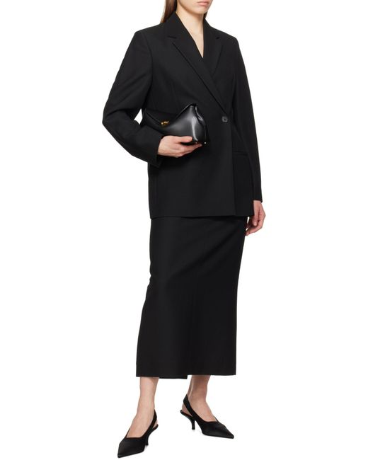 Totême Black Totême Low-Waisted Pencil Skirt