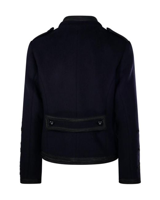 P.A.R.O.S.H. Black Long-Sleeve Stand-Collar Jacket