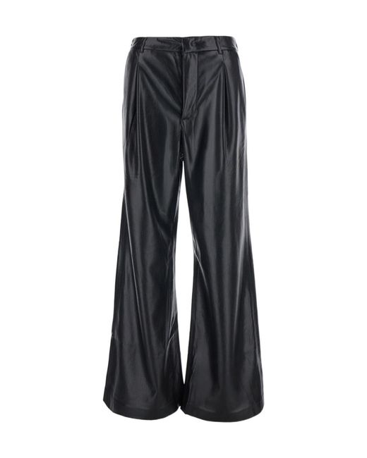 ANDAMANE Black Casual Trousers With Belt Loops