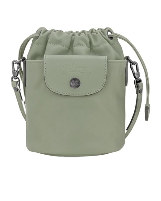 Longchamp Green Le Pliage Xtra Xs Bucket Bag