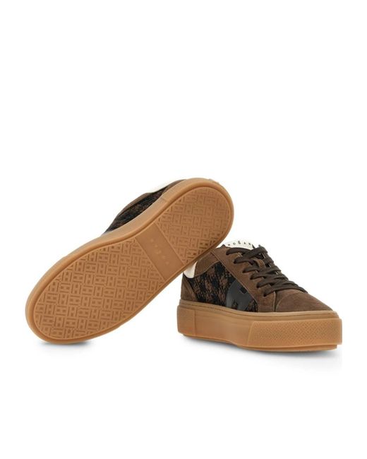 Hogan Brown Crosswind Sneakers