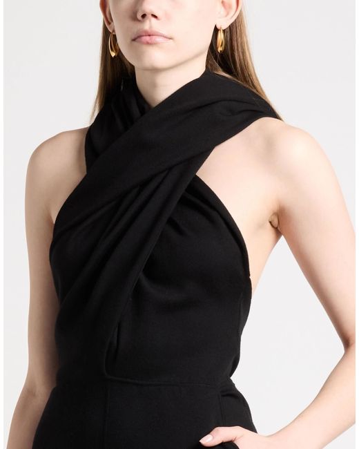 Saint Laurent Black Solid-Color Jumpsuit