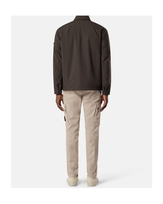 Stone Island Natural Slim-Fit Cargo Trousers With Zip Hand Pockets for men