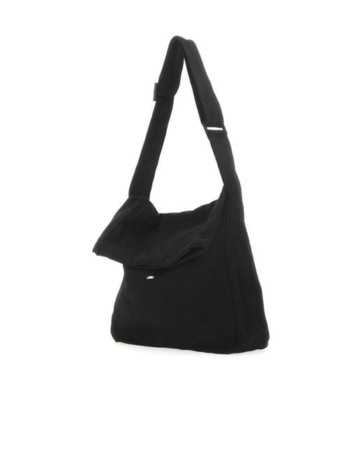 Our Legacy Black Foldover-Top Sling Bag for men