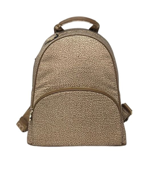Borbonese Natural Medium Backpack