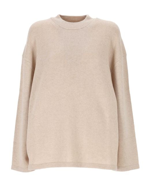 Max Mara Natural Studio Pisano Crewneck Long-Sleeved Jumper