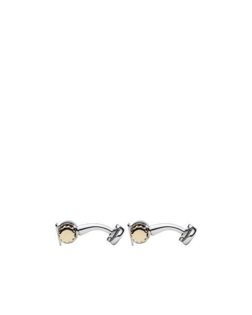 Ferragamo White Gancini Cufflinks for men