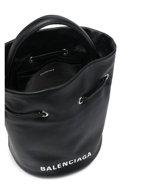 Balenciaga Black Everyday Xs Drawstring Bucket Bag