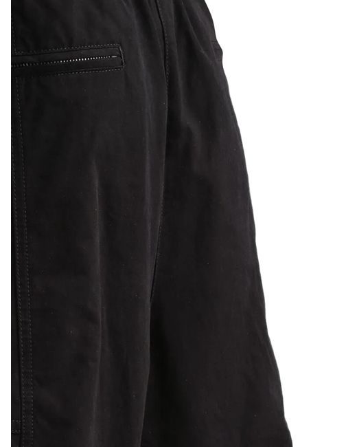 Dolce & Gabbana Black Waxed Faille Cargo Pants