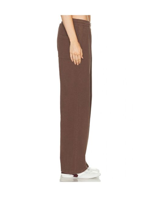 Sporty & Rich Brown Logo Cotton Pants for men