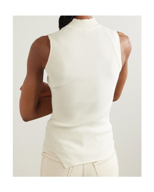 Totême White Totême Almaz Ribbed Tank Top