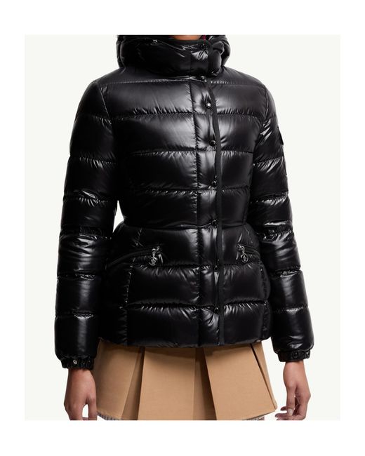 Moncler Black Barante Hooded Short Down Jacket