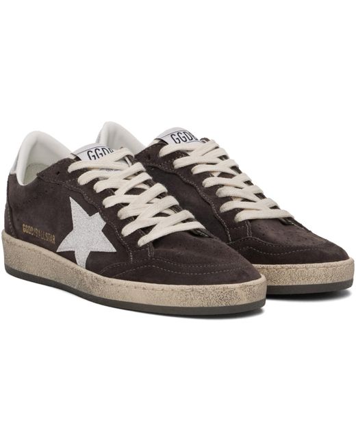 Golden Goose Deluxe Brand Brown Ball Star Low-Top Sneakers