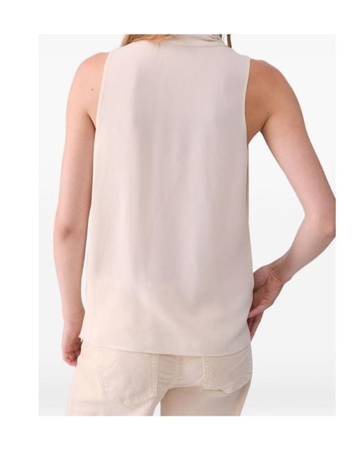 Liu Jo White Top With Scarf