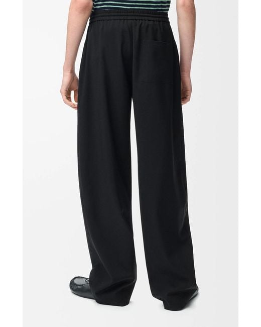 Loewe Black Tailored Drawstring Pants for men