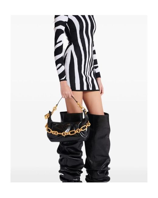 Balmain Black Medium Sync Bag
