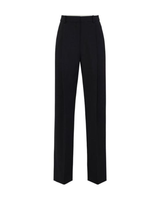 Elisabetta Franchi Black Lightweight Crêpe Trousers