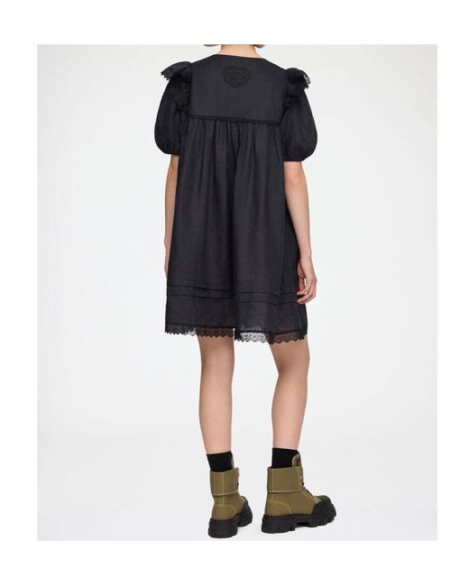 Ganni Black Mini Dress