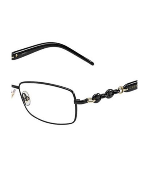 Gucci White Logo Detail Flat Lens