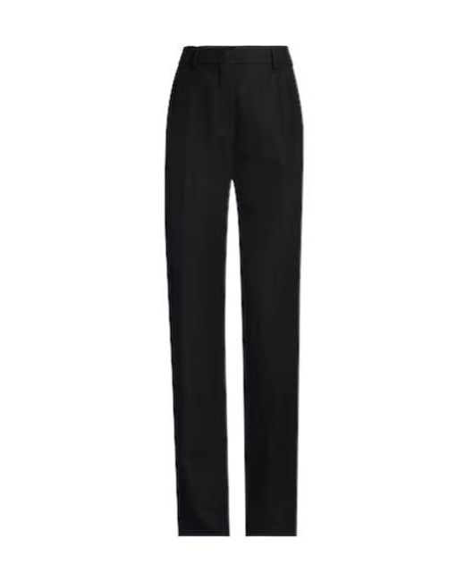 Sportmax Black Straight-Leg Dress Pants