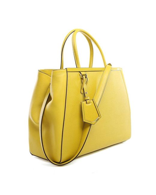 Fendi Yellow Logo Handbag