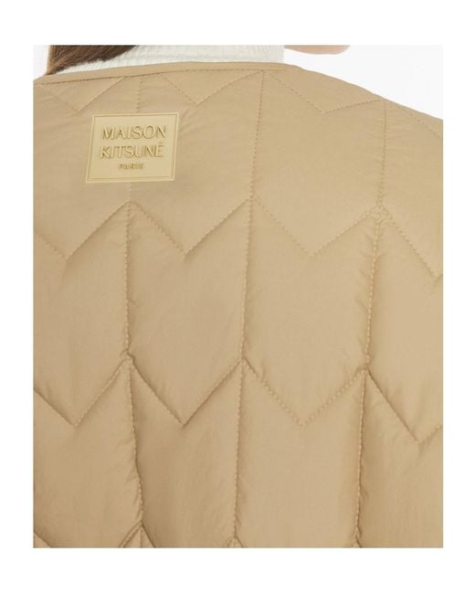 Maison Kitsuné Natural Maison Kitsuné Quilted Jacket