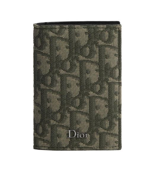 Dior Green Bifold Card Holder for men