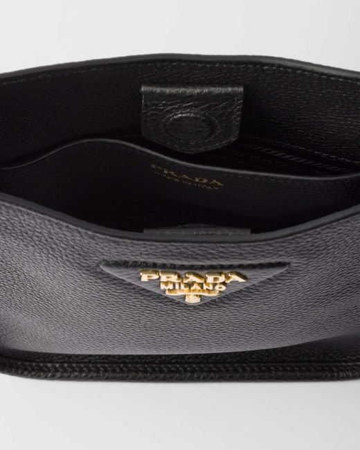 Prada Black Logo Plaque Crossbody Bag