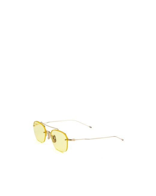 Thom Browne Metallic Pilot-Frame Sunglasses for men
