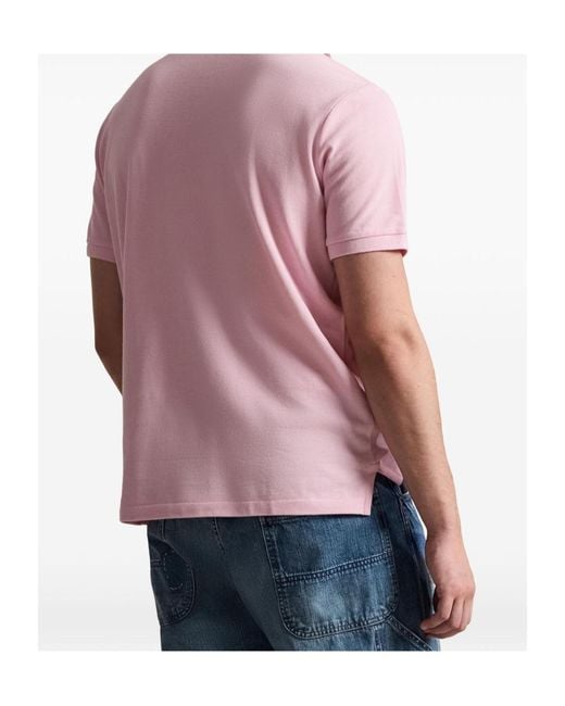Polo Ralph Lauren Pink Custom Slim Fit Polo Shirt for men