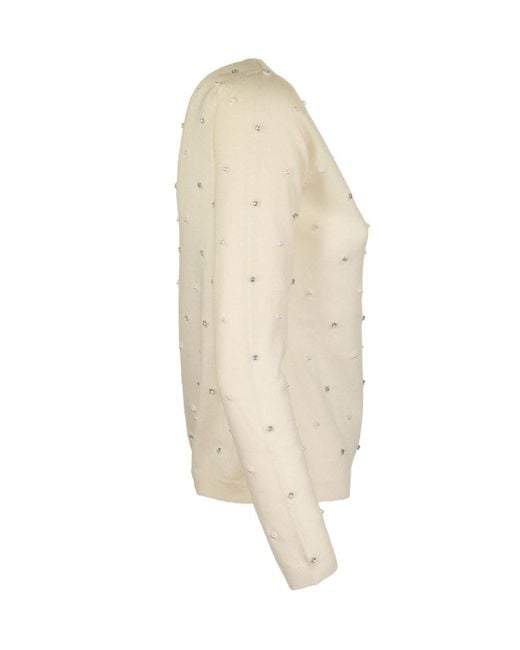 Max Mara Natural Round-Neck Sweater