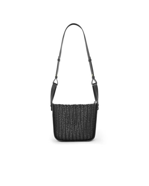 Loewe Black Compact Hammock Bucket Bag