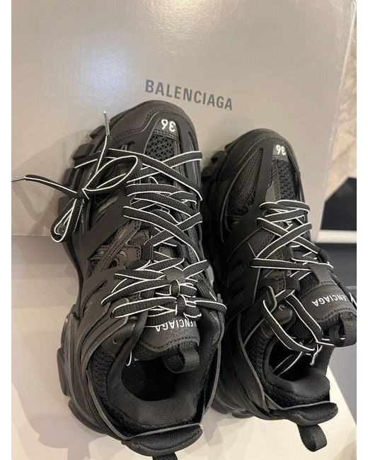 Balenciaga Blue Track Lace-Up Sneakers