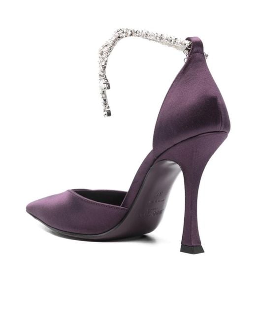 Jimmy Choo Purple Pointed-Toe High Heels