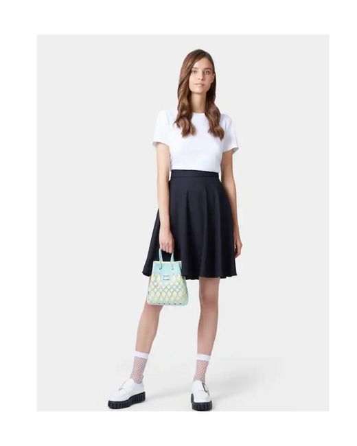 Roger Vivier Blue Mini Viv' Pocket Queeny Bag