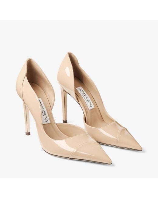 Jimmy Choo Natural Pointed-Toe High Heels
