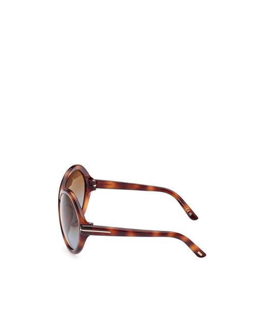 Tom Ford Multicolor Eyewear Oval Frame Sunglasses