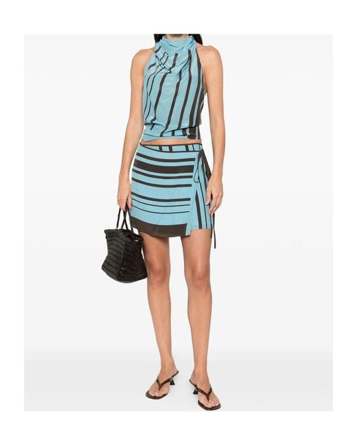 Sir Blue Backless Top