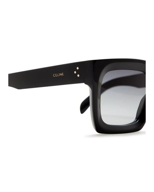 Céline Metallic Square-Frame Sunglasses