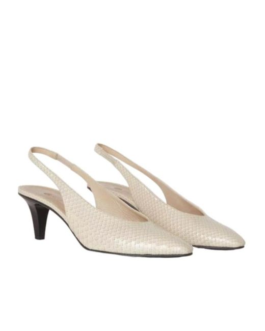 Loro Piana White Pointed High Heel Sandals