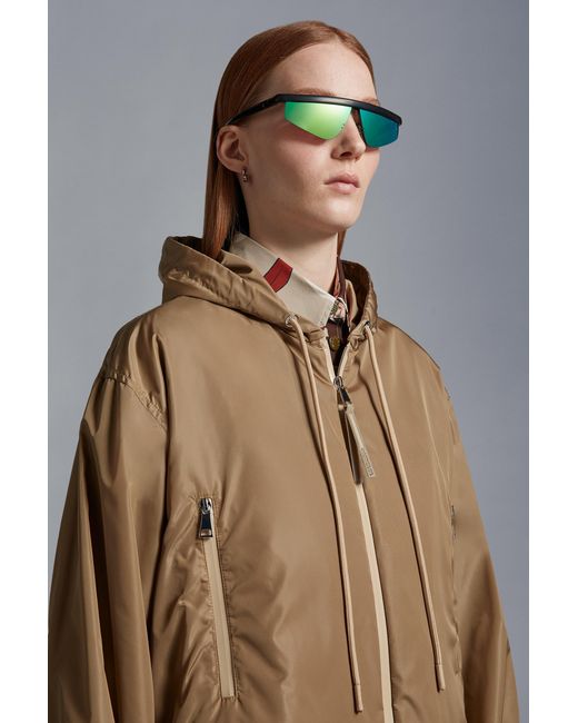 Moncler Green Orizon Rectangular Sunglasses for men
