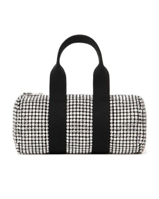 Alexander Wang Black Cruiser Crystal Mini Duffle Bag