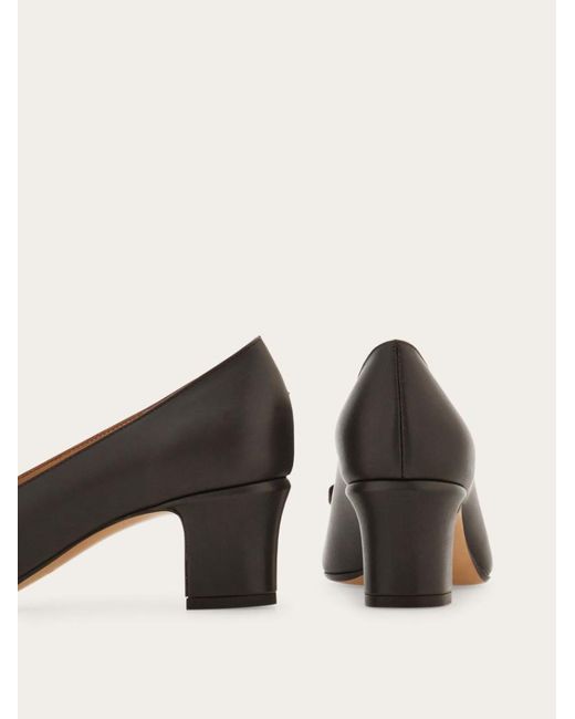 Ferragamo Brown Bow Pumps