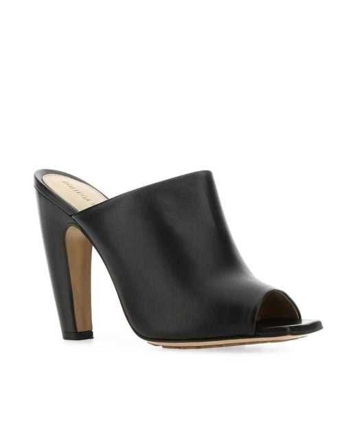 Bottega Veneta Black Open Toe Sandals
