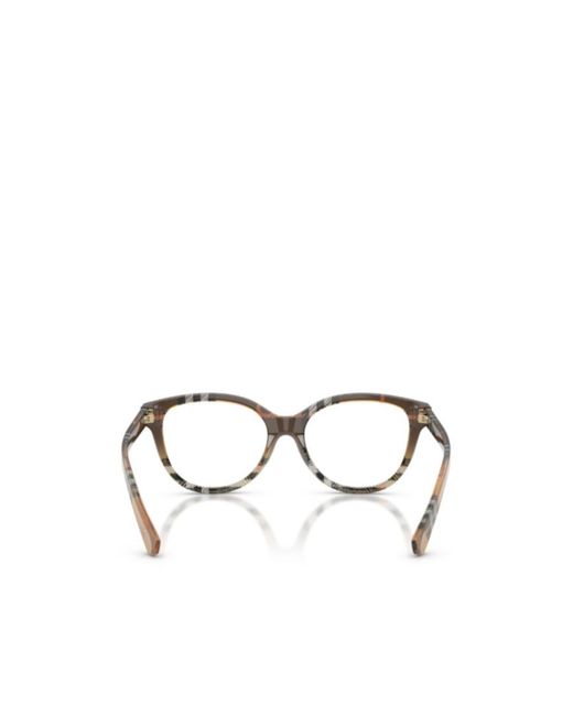 Burberry White Eyewear Cat-Eye Glasses