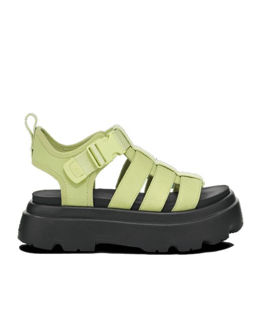 Ugg Green Cora Leather Sandals