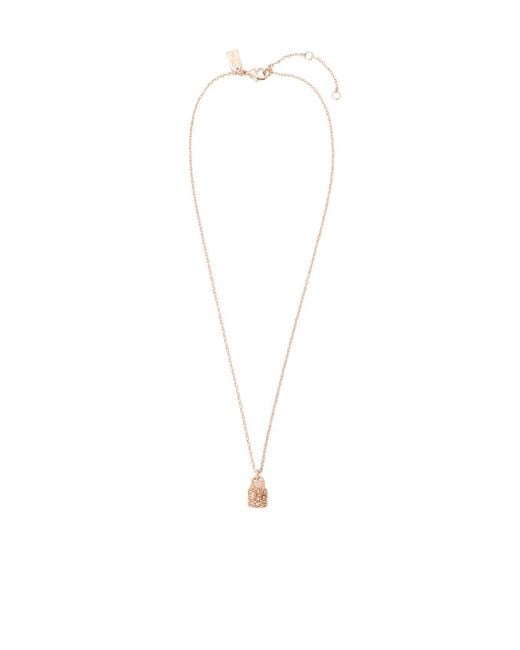 COACH White Two-Piece Set Including Pendant Necklace And Earrings