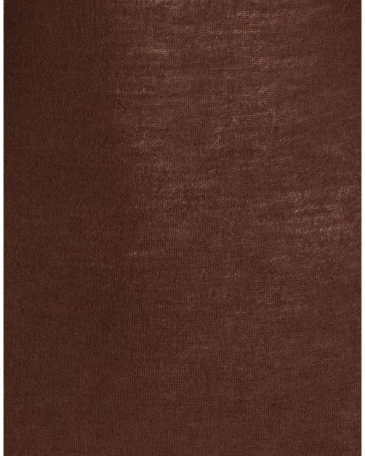 Rick Owens Brown Simple Solid Color Knit Sweater